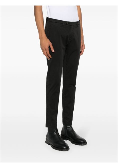 Black pressed-crease tapered trousers - men BRIGLIA 1949 | BG0432400900010